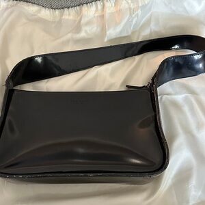 Kate Spade Glossy Black Leather Crossbody